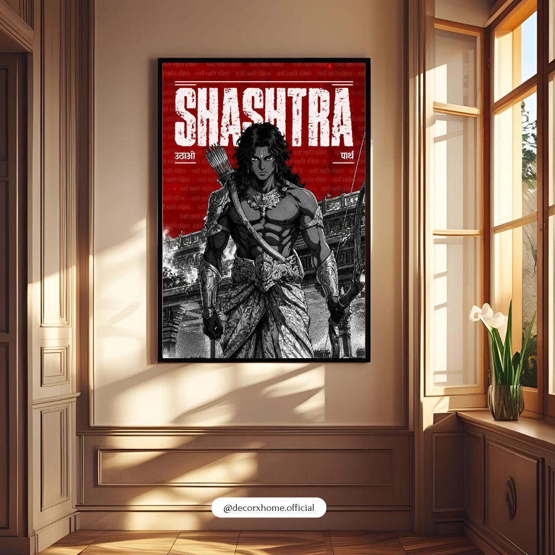 Shastra Warrior Wall Art – Epic Mythological Warrior Poster & Framed Art | Decorxhome