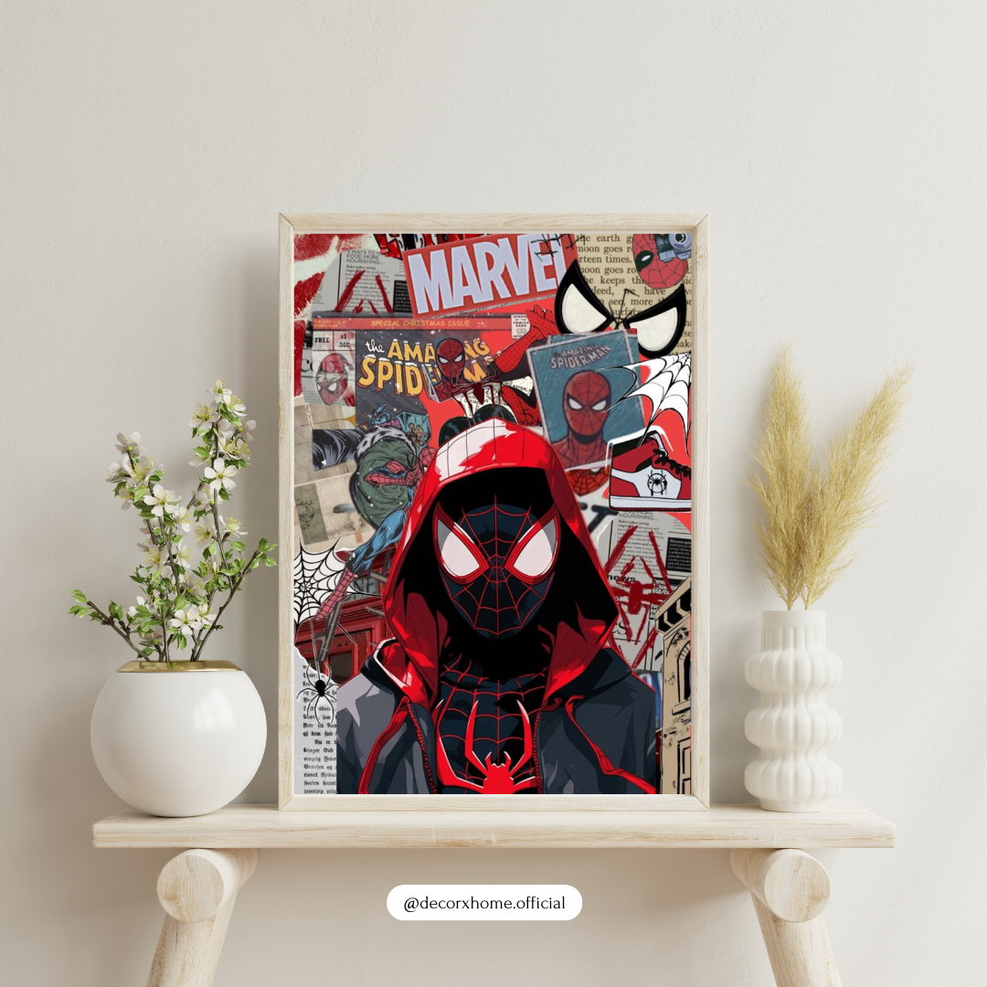 Spiderman Urban Hero Street Art Poster – Bold Comic-Style Wall Decor