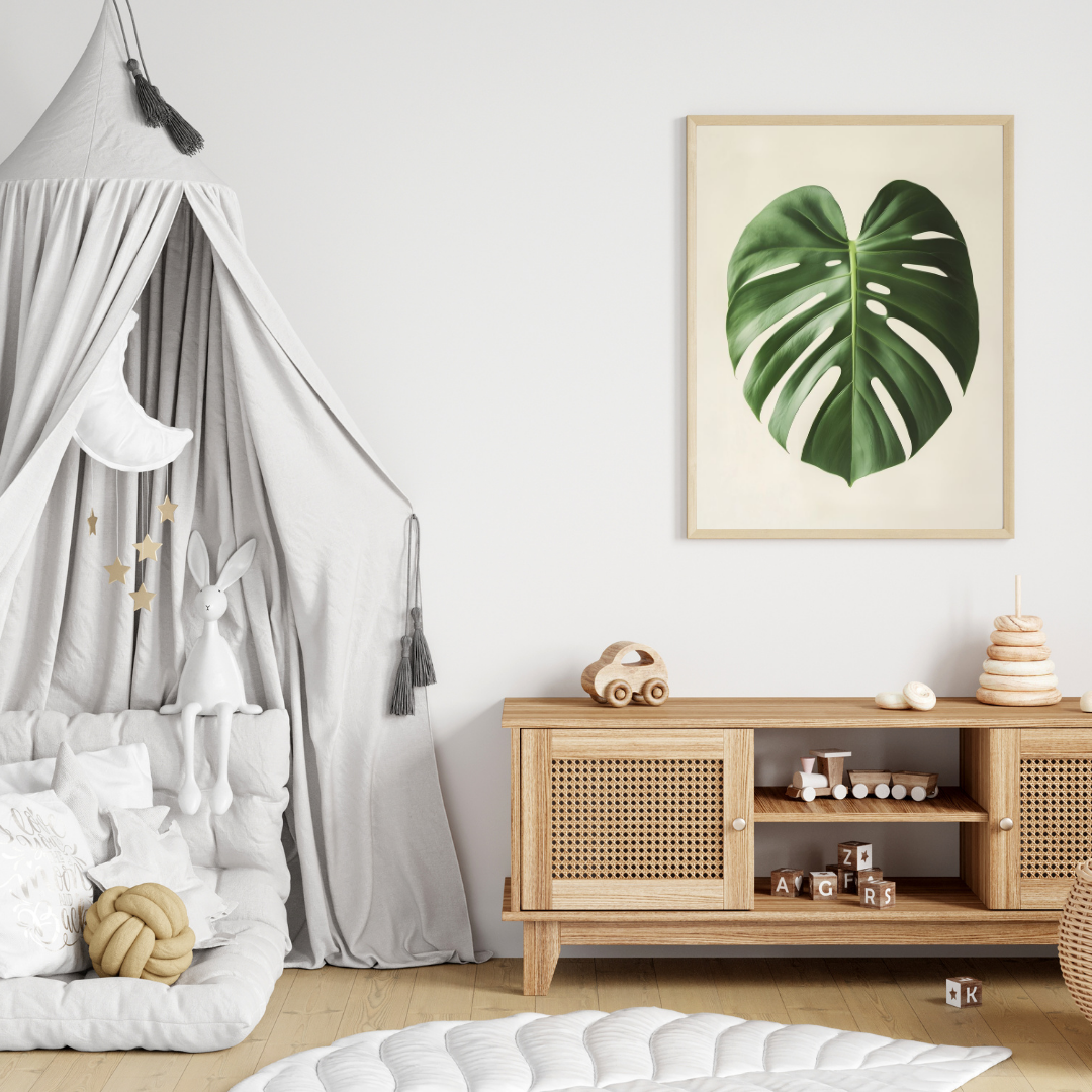 Monstera Leaf Elegance – Nature Inspired Poster 🌿