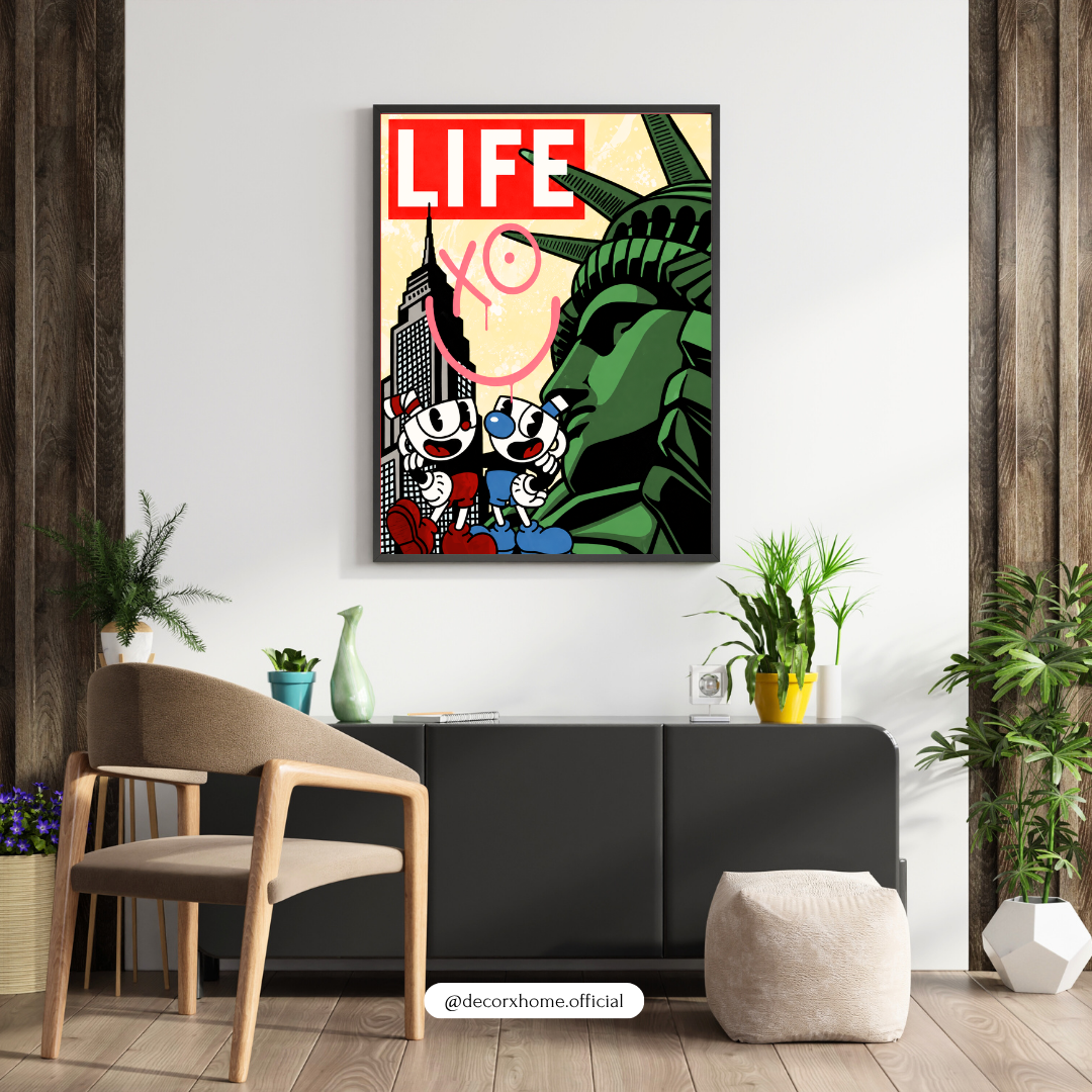Life NYC Street Art Poster | Urban Pop Culture Wall Art by DecorxHome