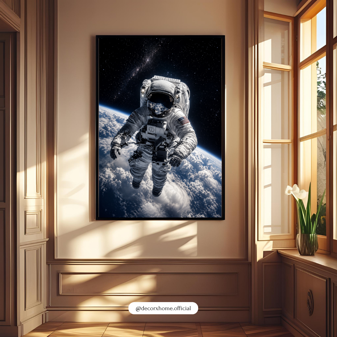Decorexhome Astronaut in Space Poster | Cosmic Adventure Wall Art