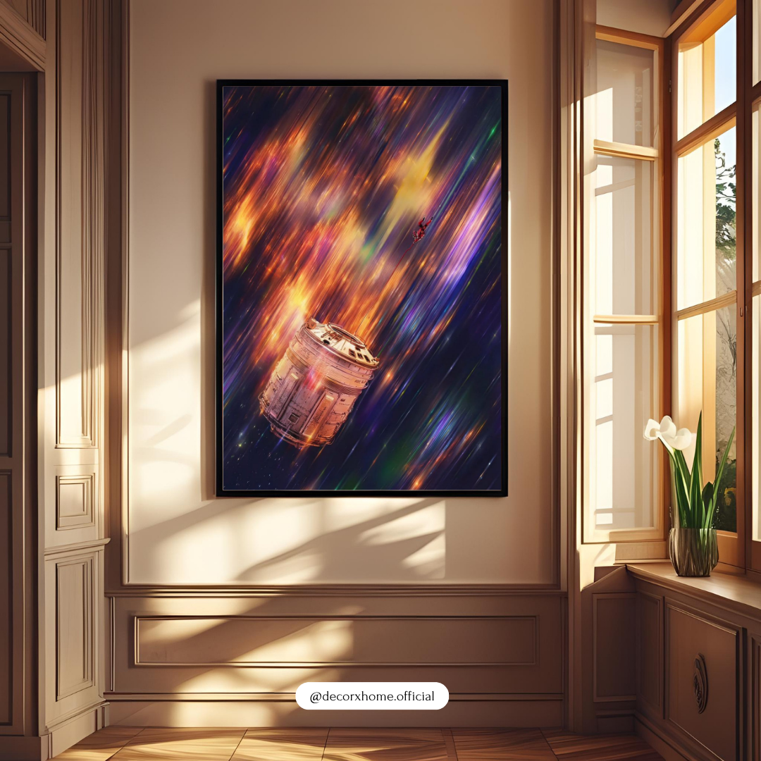 Project Hail Mary Cosmic Drift Space Poster | Astronaut Capsule Galaxy Art | Abstract Sci-Fi Wall Art | Modern Space Decor | Decorxhome