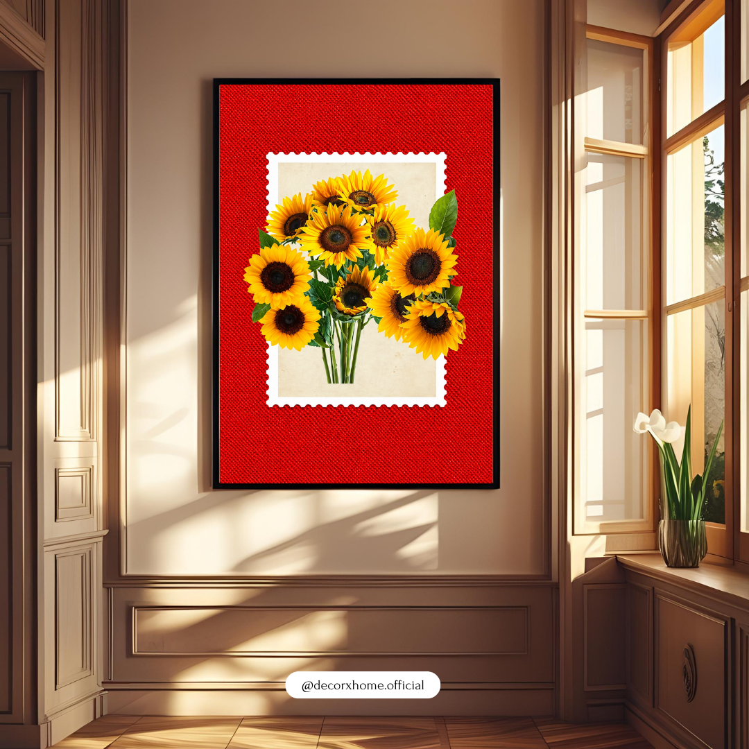 Sunflower Bouquet Wall Art – Vibrant Floral Aesthetic Poster | Decorxhome