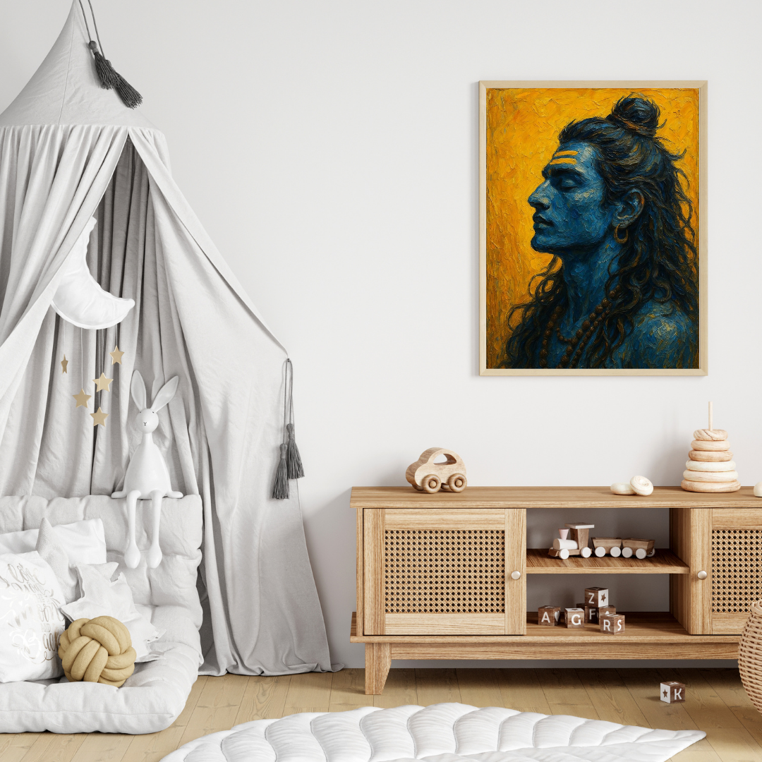 Lord Shiva – Meditative Divine Energy Wall Poster 🕉️✨