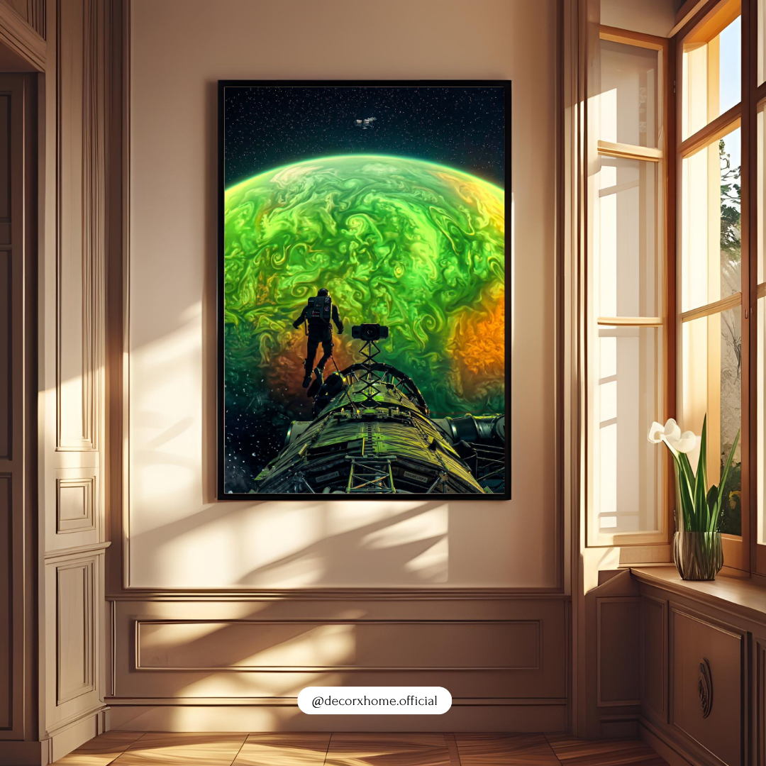Project Hail Mary Astronaut Space Exploration Wall Art | Sci-Fi Planet Poster | Futuristic Galaxy Print | Modern Cosmic Home Decor | Decorxhome