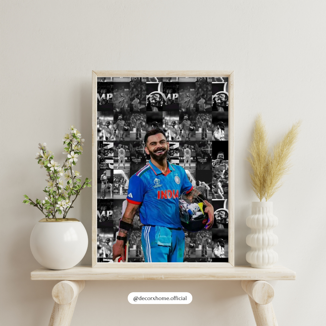 Virat Kohli Cricket Champion Tribute – Iconic Sports Art Wall Poster