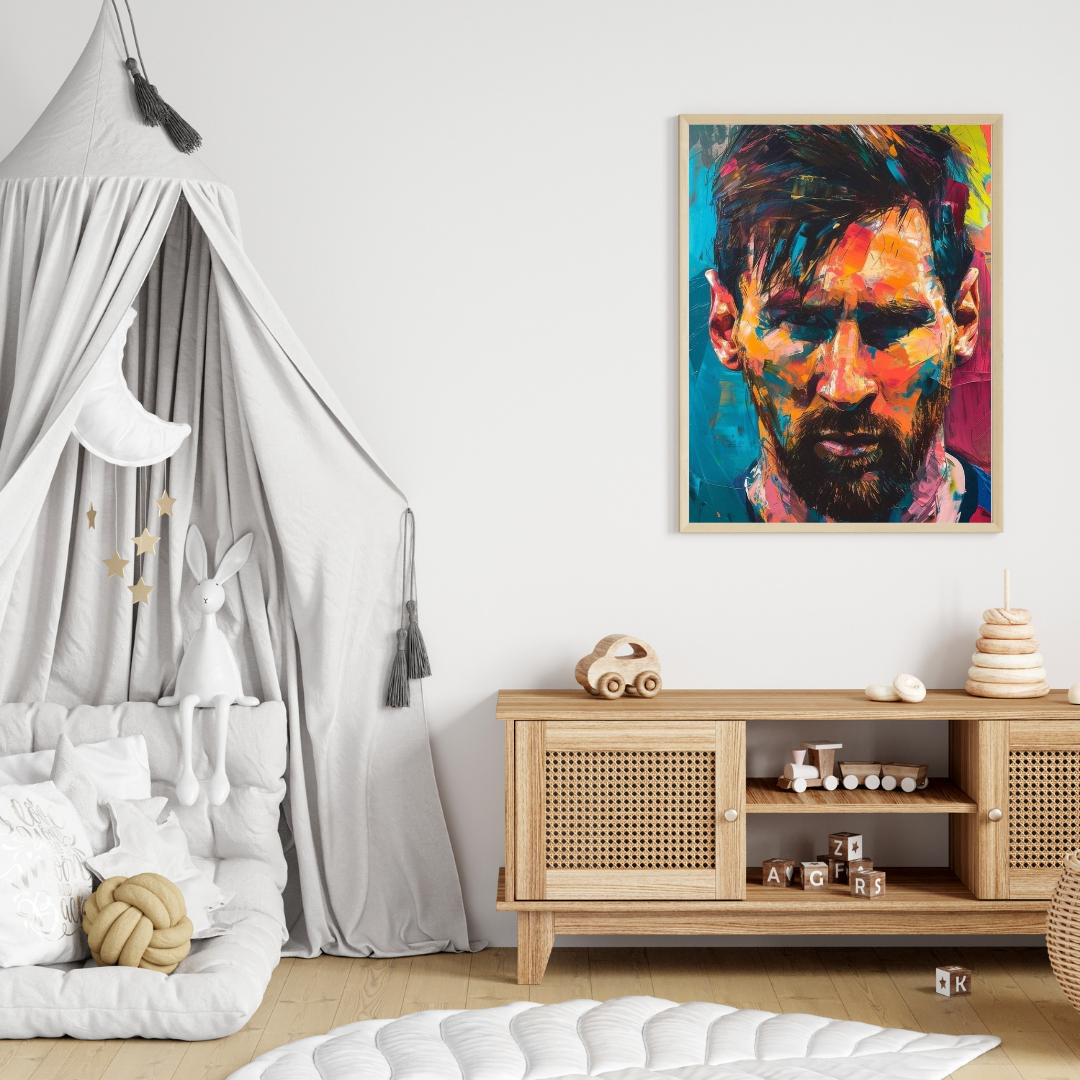 Messi, Football Legend Poster – Vibrant Artistic Wall Art 🎨⚽