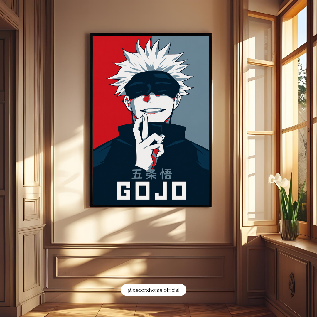 GOJO Anime Poster – Modern Manga Character Wall Art