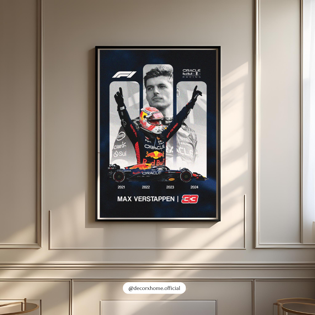 F1 - Racing Champion Legacy – Max Verstappen's Victory Tribute Wall Poster
