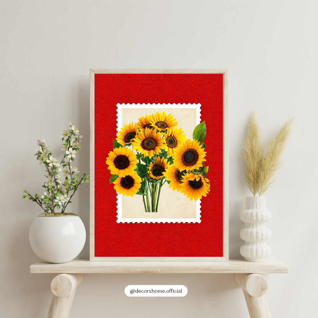 Sunflower Bouquet Wall Art – Vibrant Floral Aesthetic Poster | Decorxhome