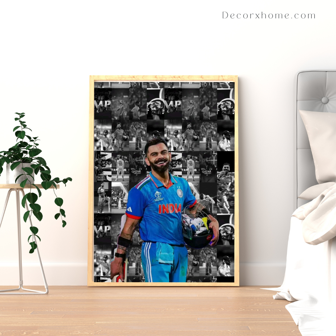 Virat Kohli Cricket Champion Tribute – Iconic Sports Art Wall Poster