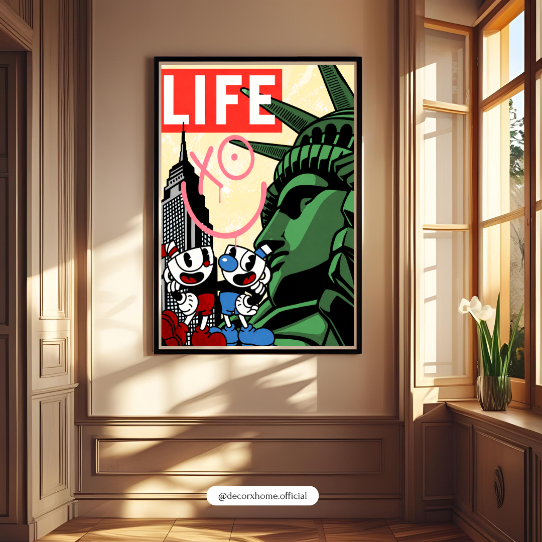 Life NYC Street Art Poster | Urban Pop Culture Wall Art by DecorxHome