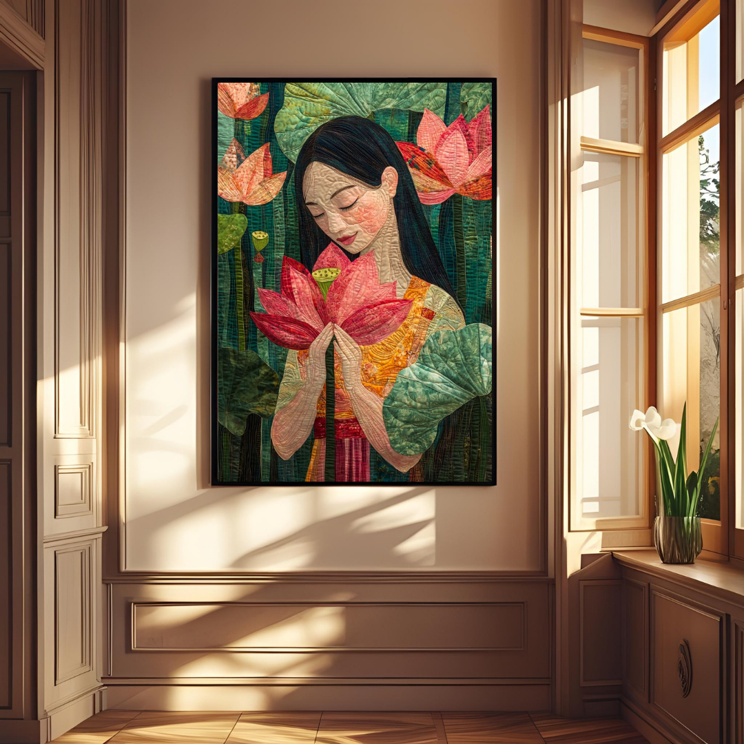 "Lotus Serenity – Artistic Wall Poster" 🌸