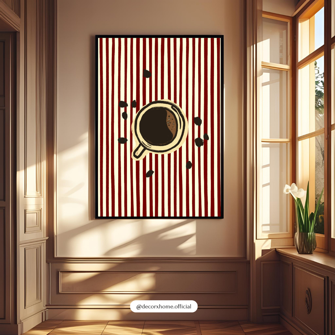 Coffee Cup Minimal Art – Modern Kitchen & Café Wall Poster by Decorxhome