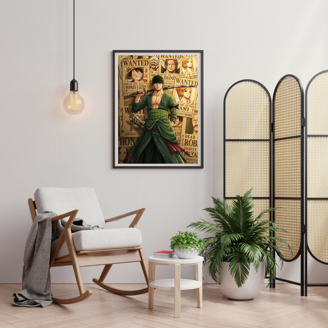Blade of the Bounty Seas – Anime Pirate Warrior Wall Poster