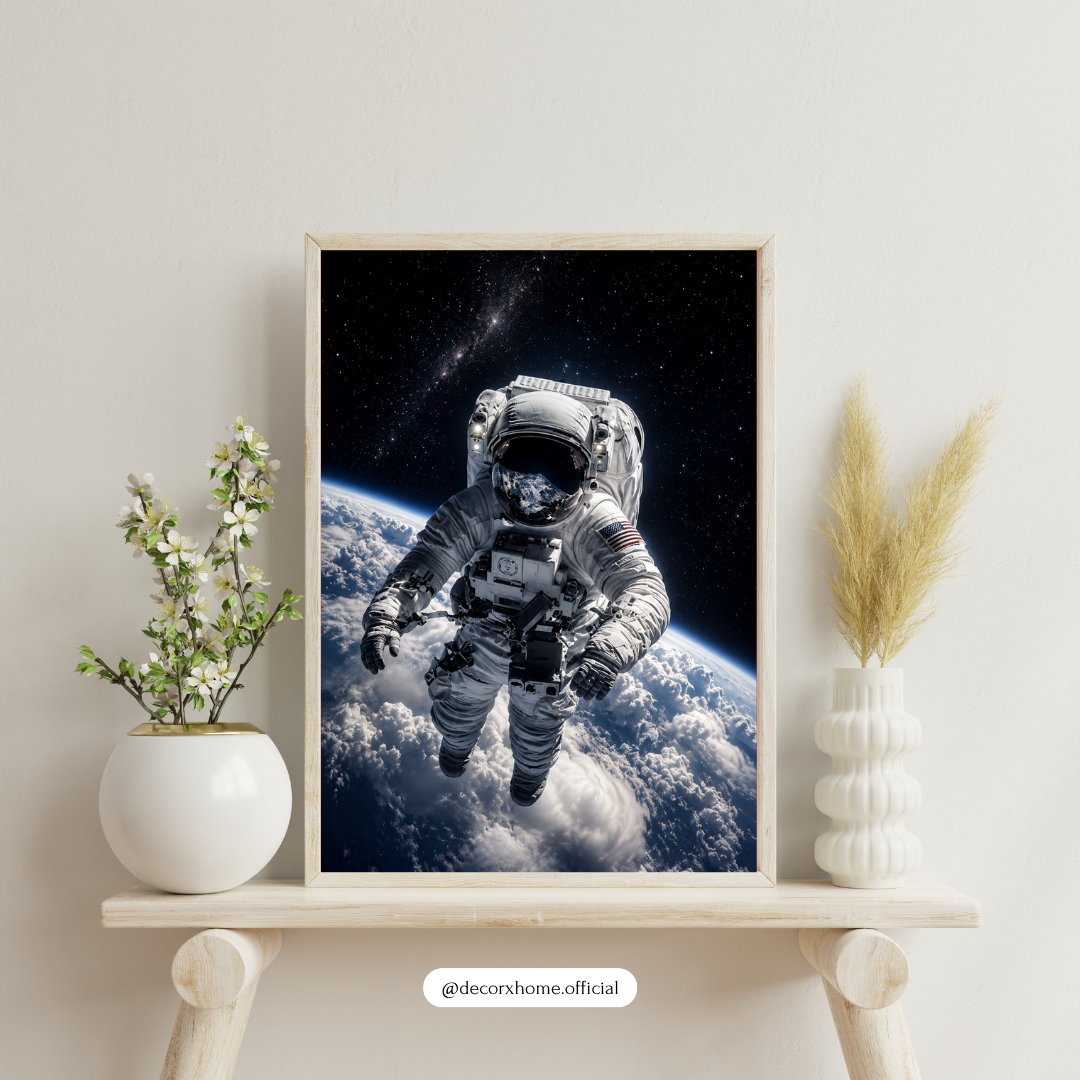 Decorexhome Astronaut in Space Poster | Cosmic Adventure Wall Art
