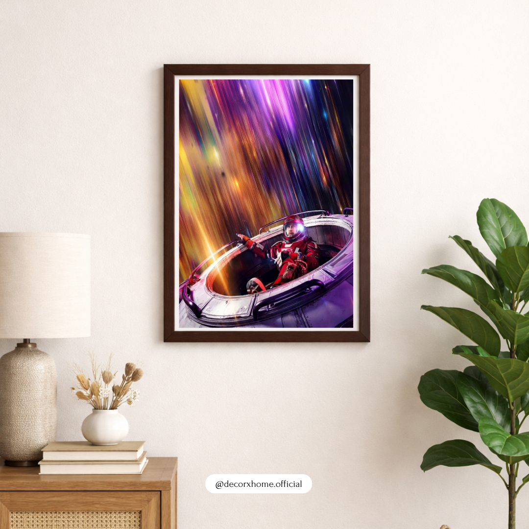 Project Hail Mary Cosmic Astronaut Wall Art | Futuristic Space Poster | Galaxy Light Abstract Print | Modern Sci-Fi Home Decor | Decorxhome