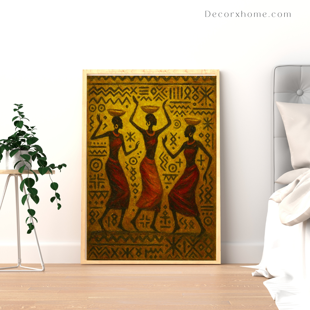 Tribal Harmony Dance – Traditional Ethnic Art Wall Poster