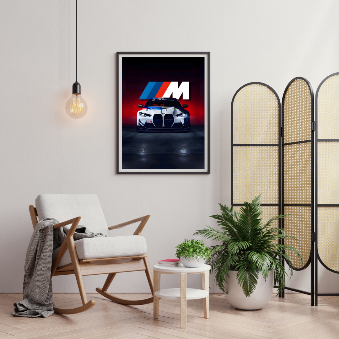 BMW M Performance Supercar Wall Poster | High-Impact Automotive Art by Decorxhome