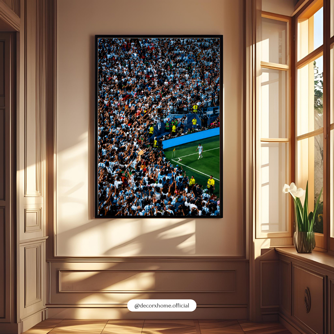 Corner Flag Glory Football Poster | Stadium Atmosphere Soccer Wall Art | Decorxhome