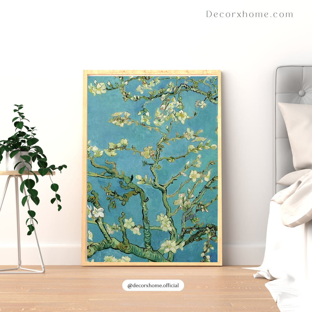 Almond Blossoms – Van Gogh Inspired Floral Art Wall Poster