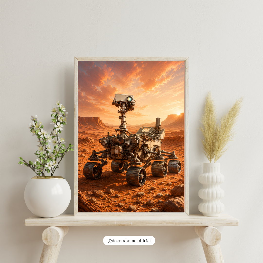 Mars Rover Space Wall Art Poster | Futuristic Planet Exploration & NASA-Inspired Print | Decorexhome