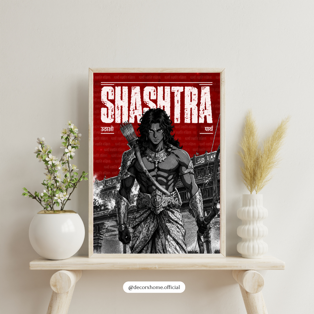 Shastra Warrior Wall Art – Epic Mythological Warrior Poster & Framed Art | Decorxhome