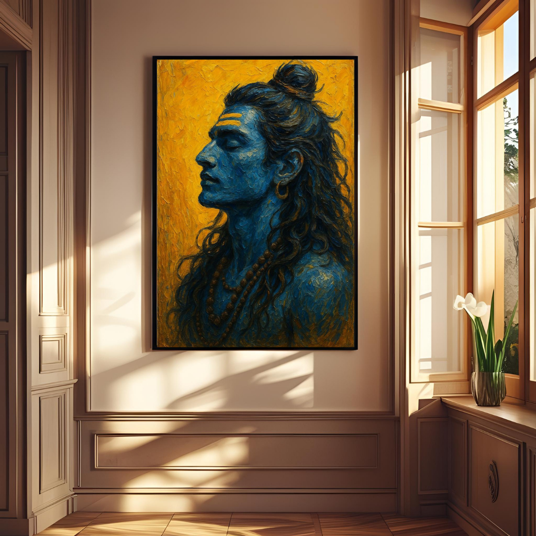 Lord Shiva – Meditative Divine Energy Wall Poster 🕉️✨