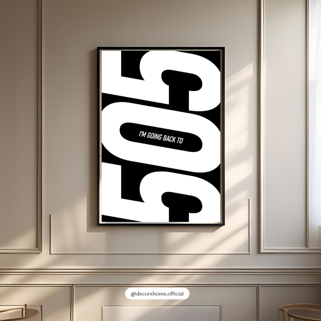 505 – Bold Minimal Typography Music-Inspired Wall Poster