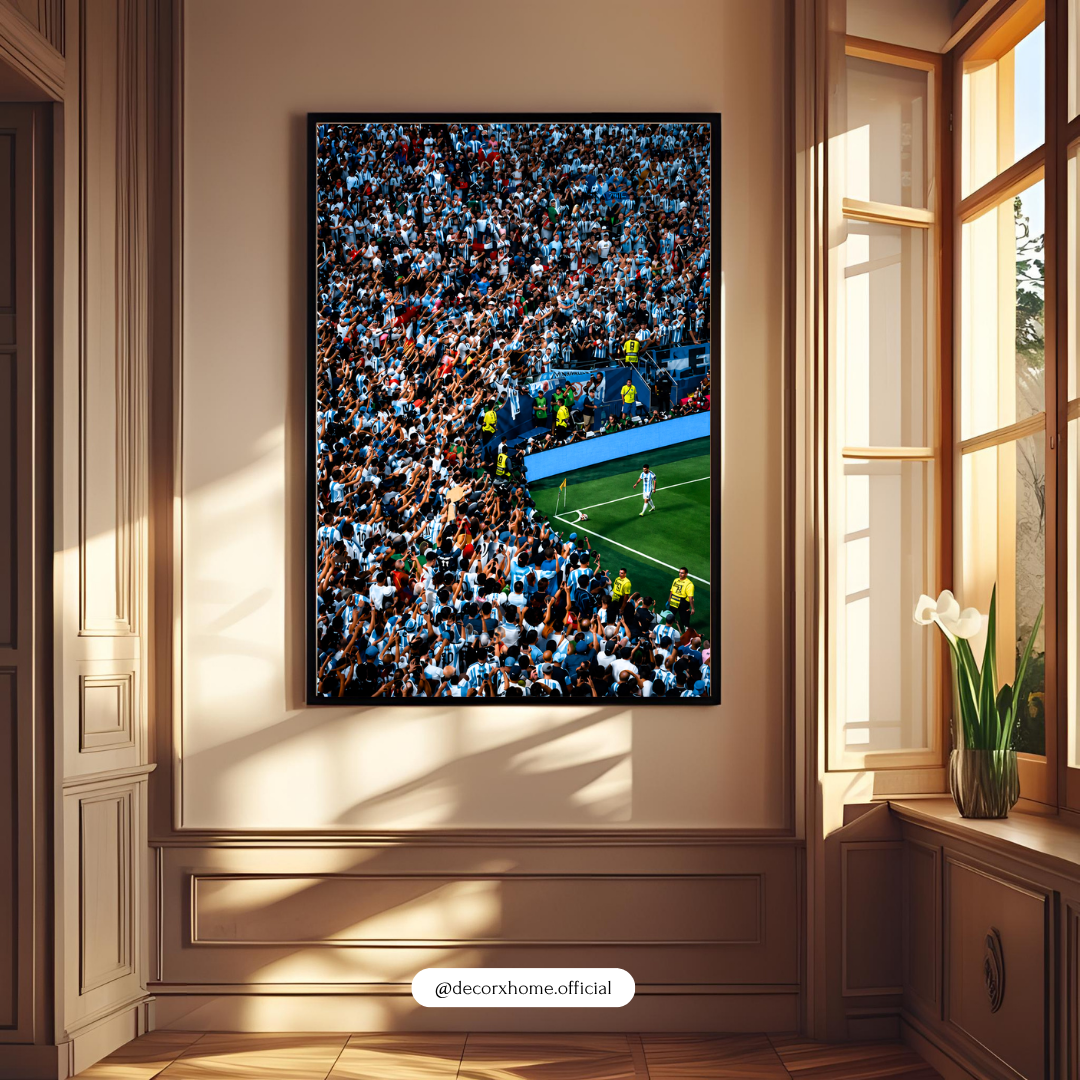 Corner Flag Glory Football Poster | Stadium Atmosphere Soccer Wall Art | Decorxhome