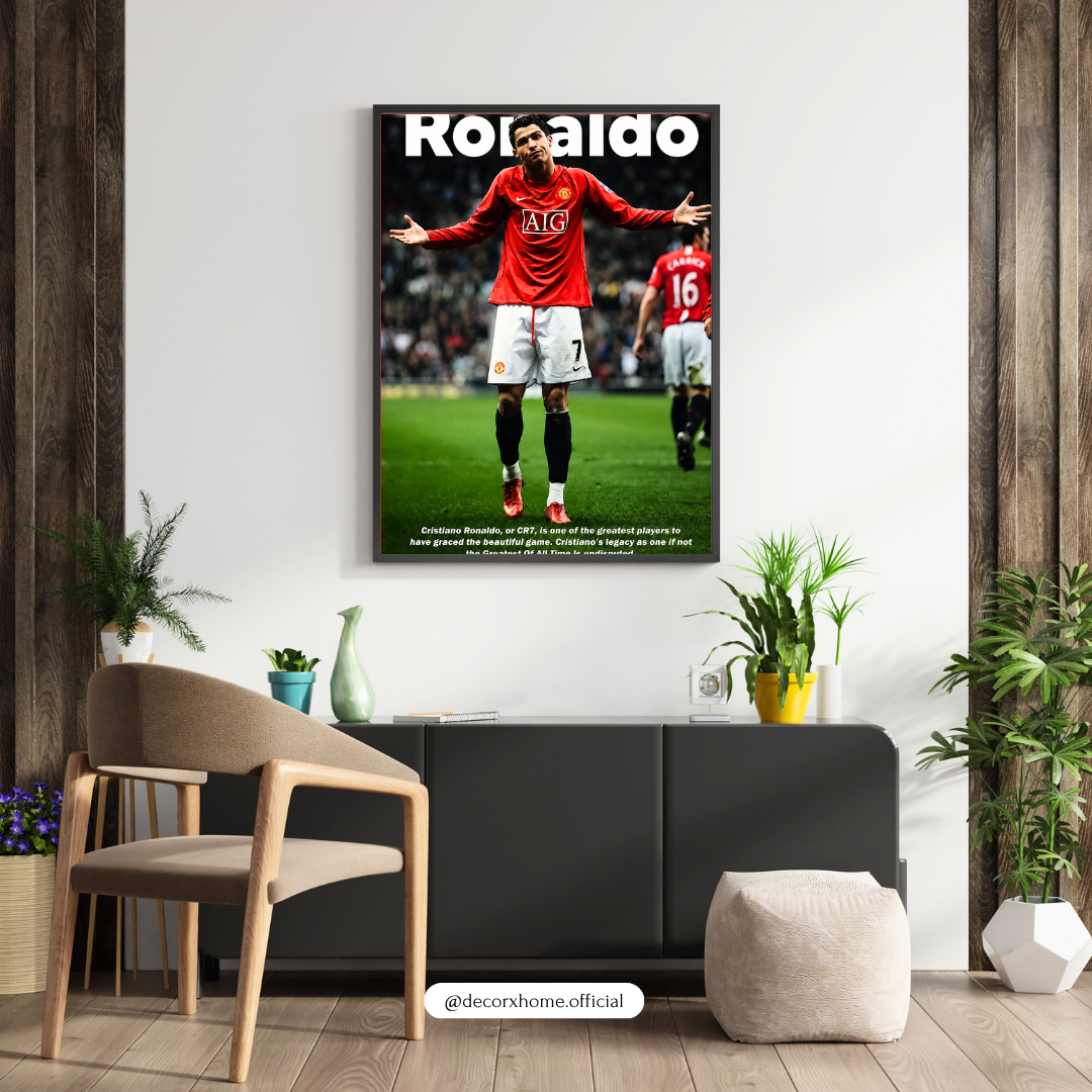Cristiano Ronaldo Legacy Poster | CR7 Football Legend Wall Art | Motivational Sports Decor by DecorxHome