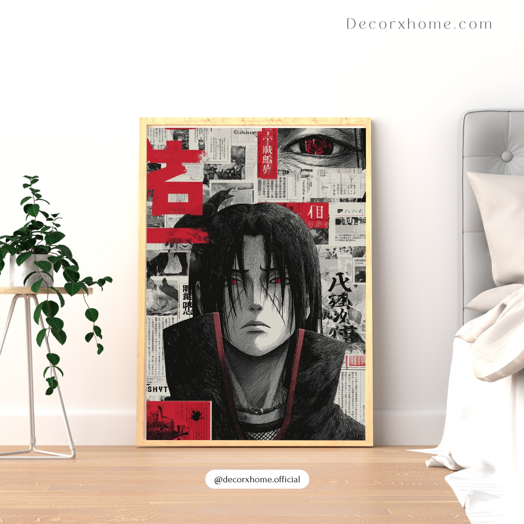 Itachi Uchiha – Akatsuki Shadow Manga Wall Poster