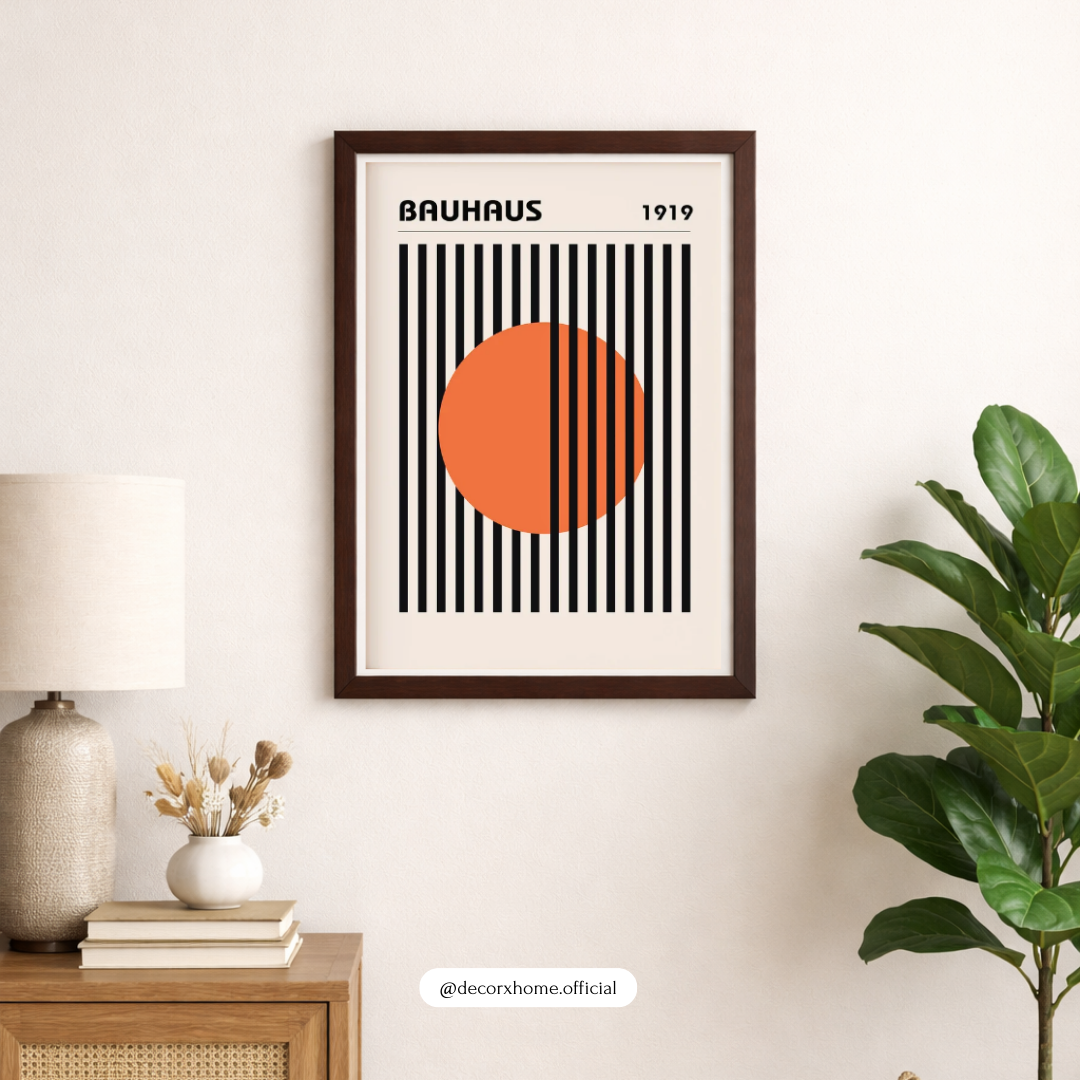 Bauhaus 1919 Geometric Poster | Minimalist Modern Abstract Wall Art | Decorxhome