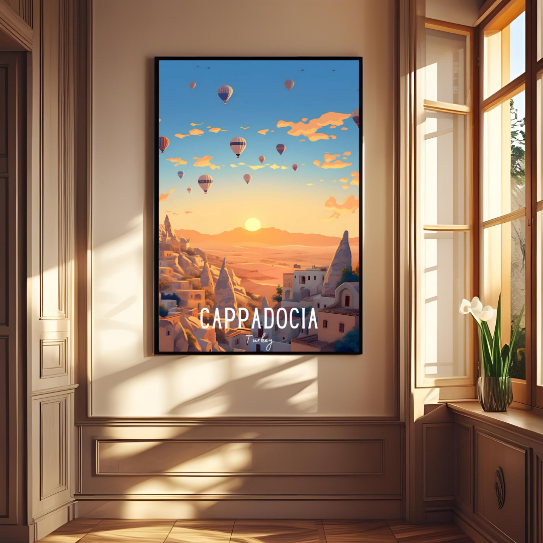 🎈 Cappadocia, Turkey – Framed Travel Wall Art Print 🖼️