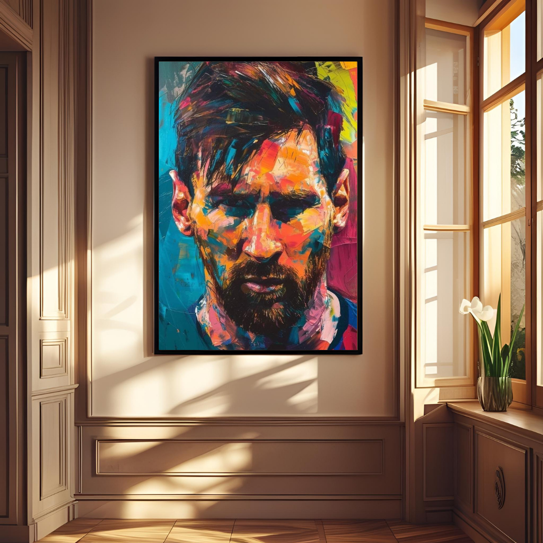 Messi, Football Legend Poster – Vibrant Artistic Wall Art 🎨⚽
