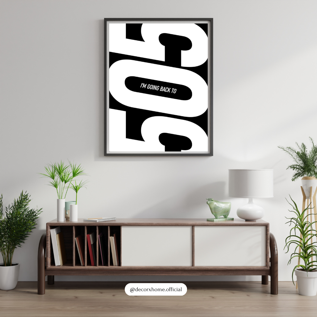 505 – Bold Minimal Typography Music-Inspired Wall Poster