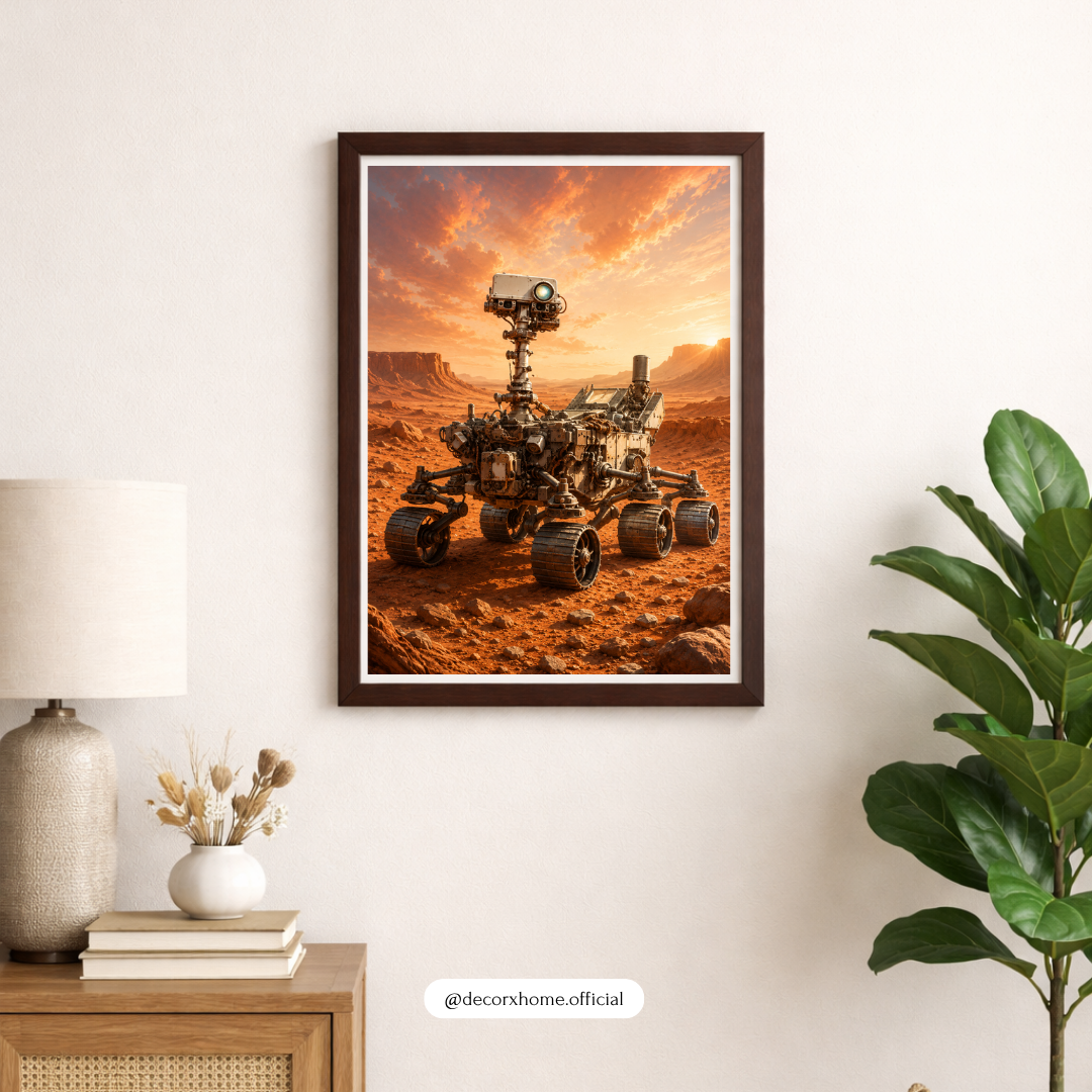 Mars Rover Space Wall Art Poster | Futuristic Planet Exploration & NASA-Inspired Print | Decorexhome