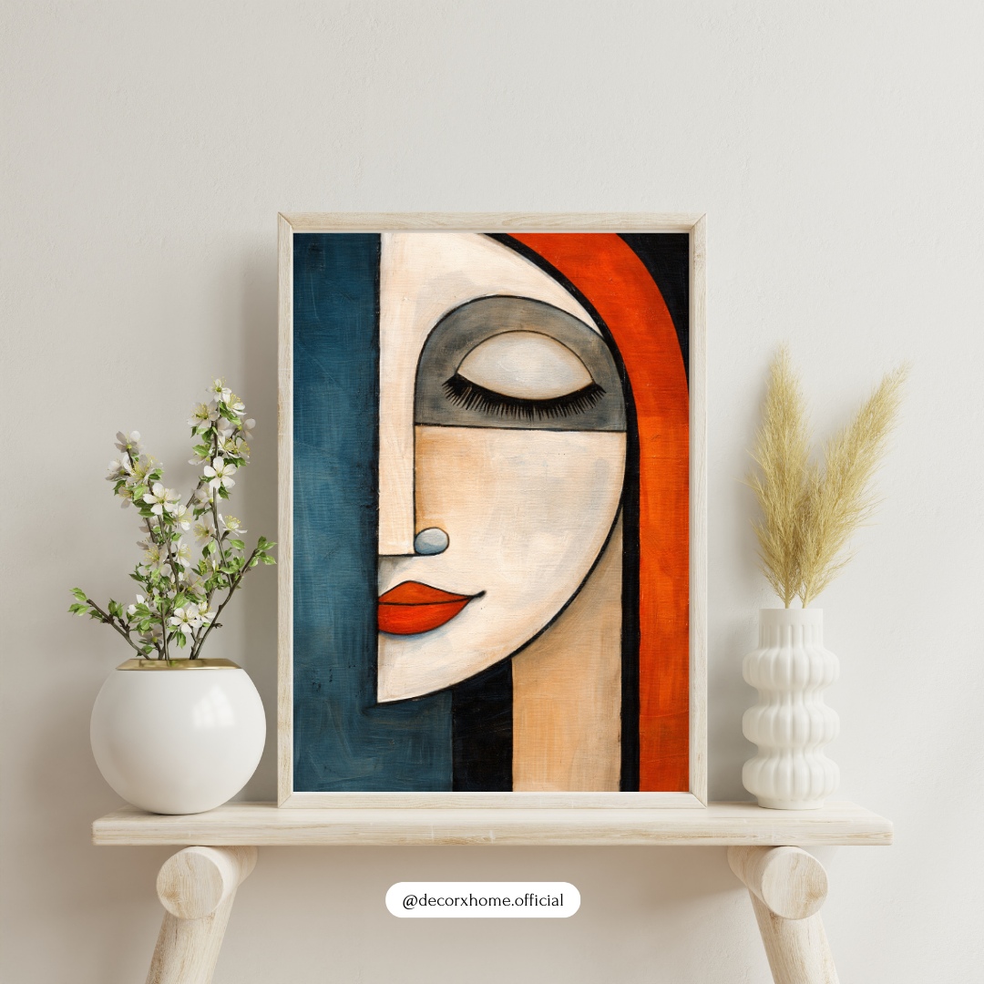 Abstract Woman Face Wall Art Poster – Modern Aesthetic Home Décor by Decorxhome
