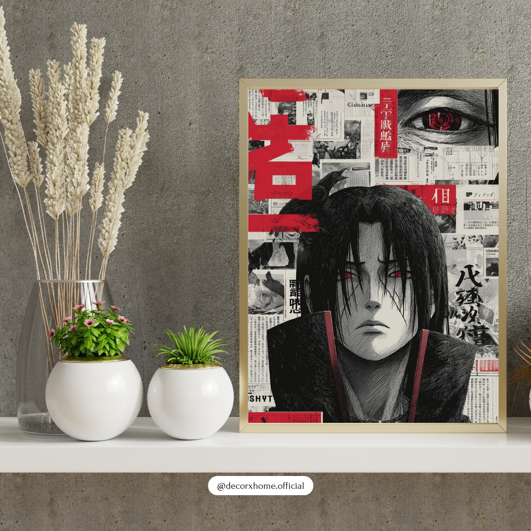 Itachi Uchiha – Akatsuki Shadow Manga Wall Poster