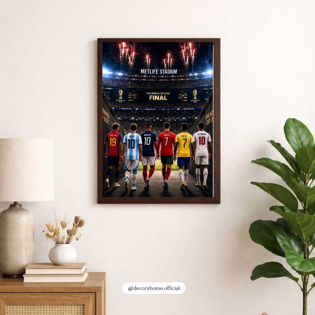 Football Legends World Final Poster | Stadium Champions Wall Art | Decorxhome