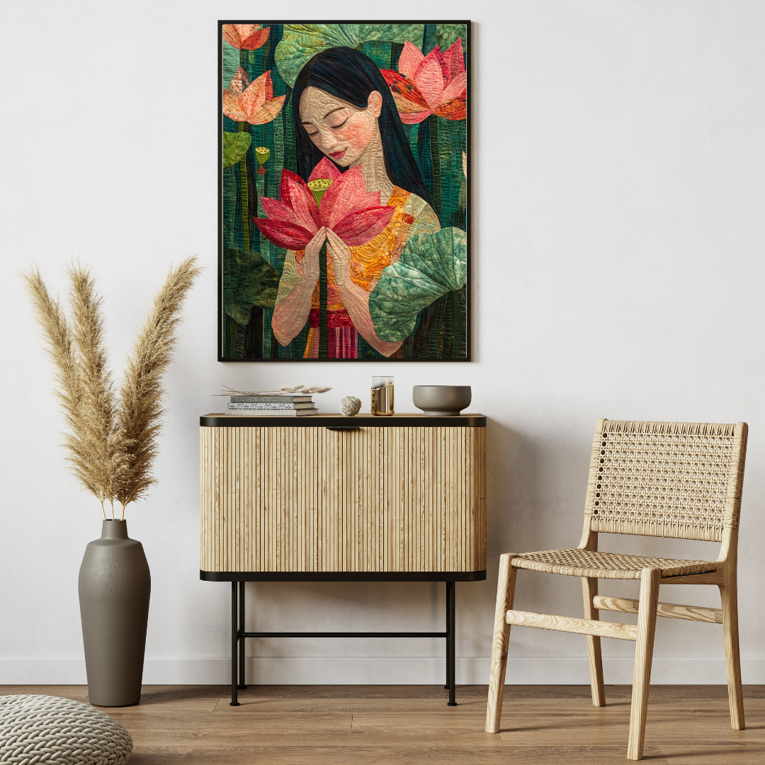 "Lotus Serenity – Artistic Wall Poster" 🌸