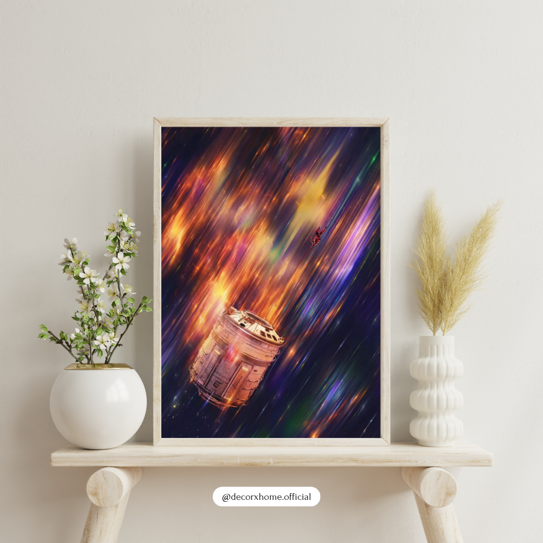 Project Hail Mary Cosmic Drift Space Poster | Astronaut Capsule Galaxy Art | Abstract Sci-Fi Wall Art | Modern Space Decor | Decorxhome