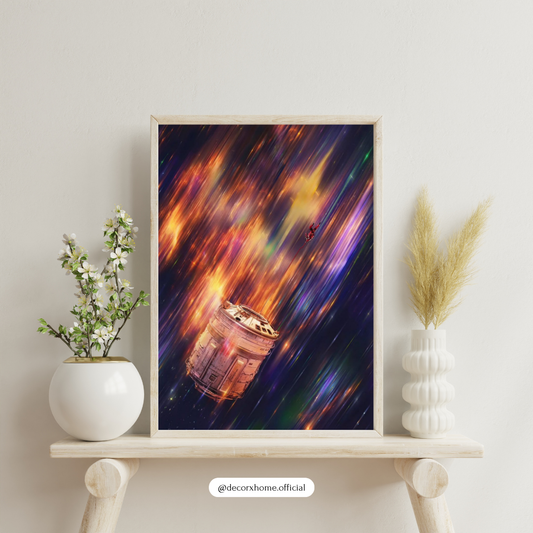 Project Hail Mary Cosmic Drift Space Poster | Astronaut Capsule Galaxy Art | Abstract Sci-Fi Wall Art | Modern Space Decor | Decorxhome