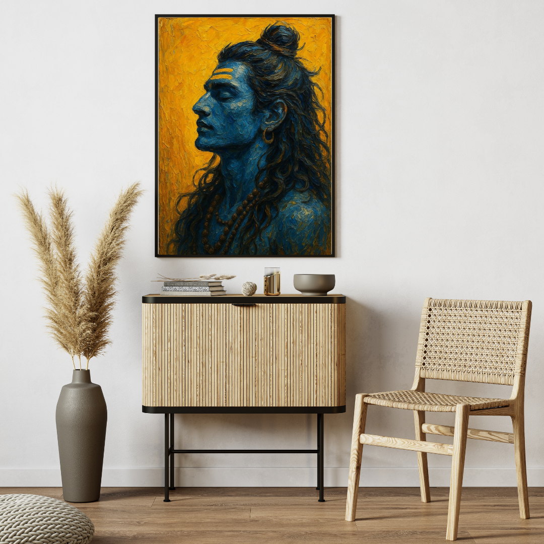 Lord Shiva – Meditative Divine Energy Wall Poster 🕉️✨
