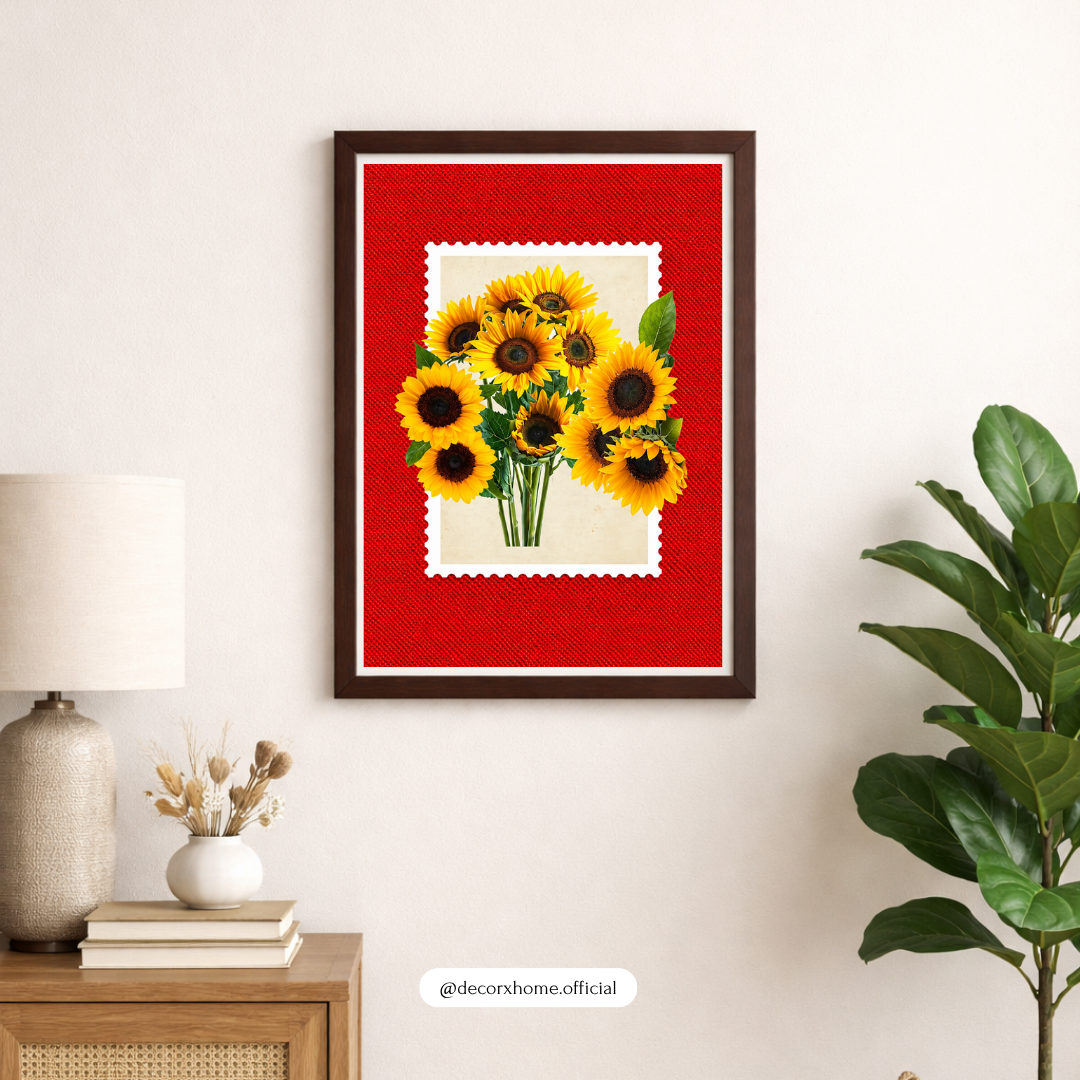 Sunflower Bouquet Wall Art – Vibrant Floral Aesthetic Poster | Decorxhome