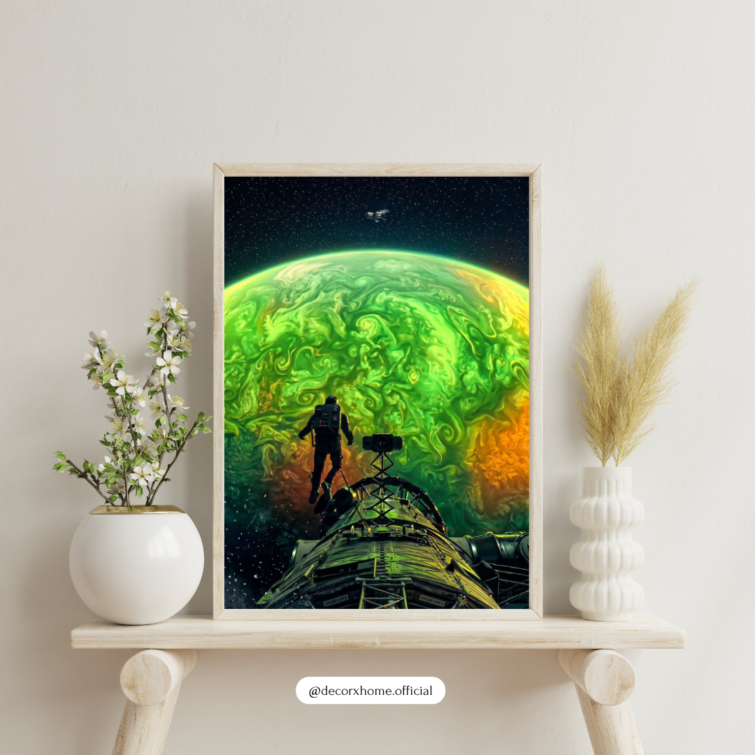 Project Hail Mary Astronaut Space Exploration Wall Art | Sci-Fi Planet Poster | Futuristic Galaxy Print | Modern Cosmic Home Decor | Decorxhome