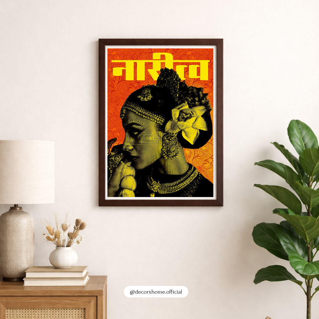 Indian Heritage Woman Wall Art – Traditional Ethnic Portrait Poster