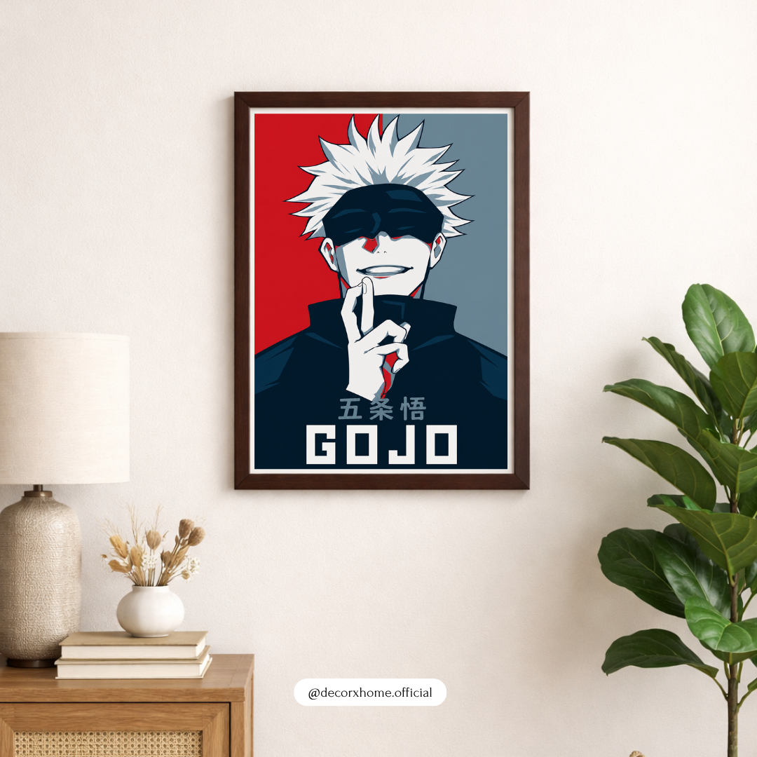 GOJO Anime Poster – Modern Manga Character Wall Art