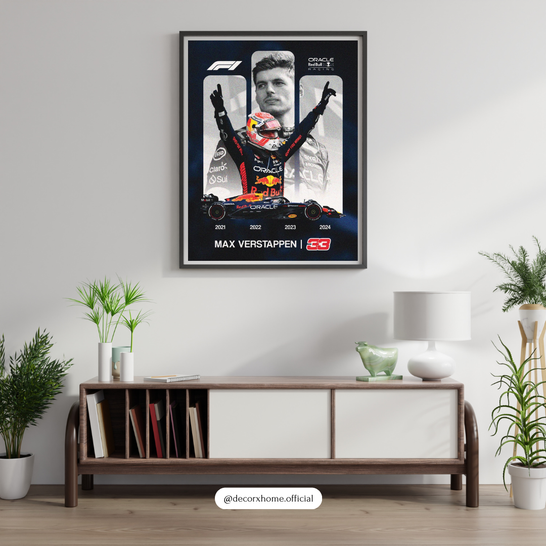 F1 - Racing Champion Legacy – Max Verstappen's Victory Tribute Wall Poster