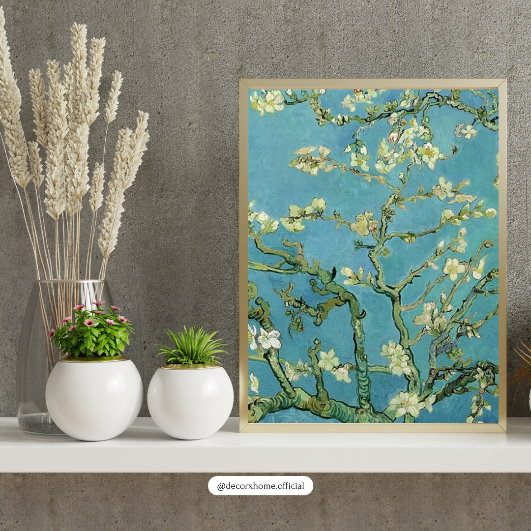 Almond Blossoms – Van Gogh Inspired Floral Art Wall Poster